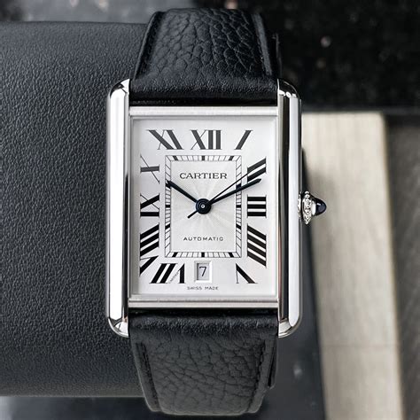 cartier tank must men|cartier tank watch men's large.